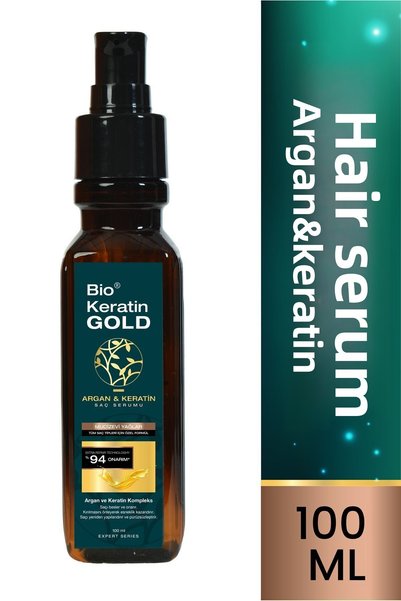 Bio Keratin Gold 100 مل سيروم للشعر بزيت الأرغان والكيراتين