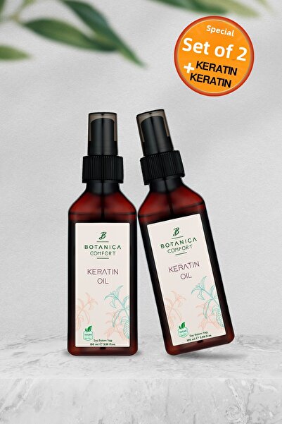 BOTANICA COMFORT زيت العناية بالكيراتين للشعر التالف للغاية 100 مل (مجموعة من...