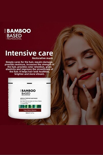 Bamboo Based Professional قناع الشعر لإصلاح الشعر المطلق من الخيزران - قناع إ...