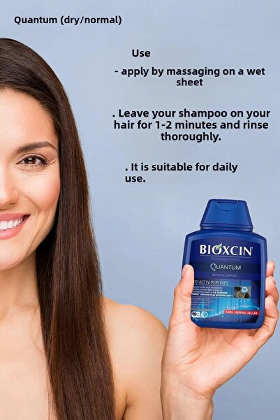 Bioxcin Quantum Dry & Normal Hair Shampoo 2 Pcs + Quantum Hair Serum 1 Pcs
