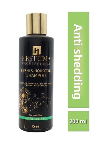 First Lima Professional 2 Pack Reishi & Horsetail Shampoo - Fast Growth, Anti-Spill, 2 Pieces 200 ml