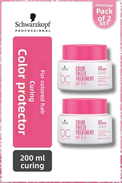 Bonacure Bc Clean Color Protecting Cure 200ml X 2 Pieces - for Coloured Hair