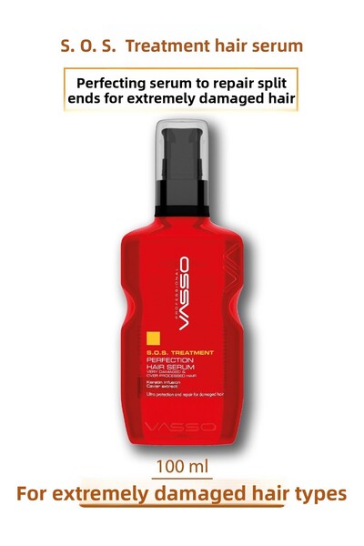 VASSO WOMEN سيروم إصلاح الأطراف المتقصفة بالكيراتين للشعر التالف للغاية - 100 مل