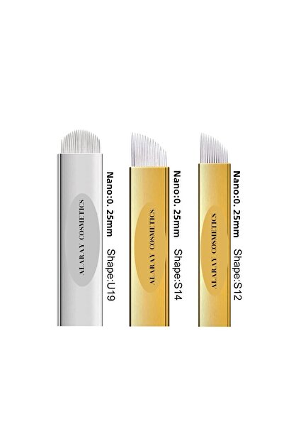 Generic Brand إبر Microblading للحواجب، شفرات مكياج دائمة للاستعمال مرة واحدة...