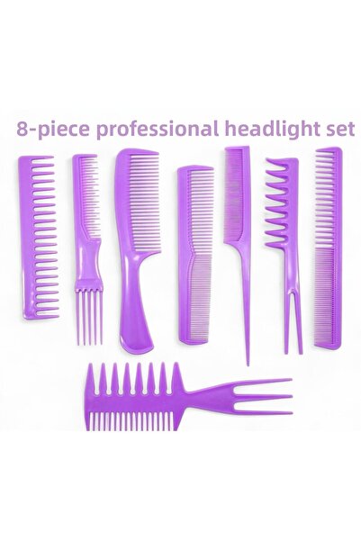 Floraglow مجموعة مشط مكونة من 8 قطع - أمشاط احترافية لتصفيف الشعر |   مجموعة ...