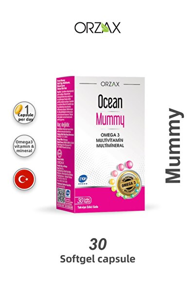 Orzax مكمل غذائي من أوشن مامي 30 كبسولة هلامية
