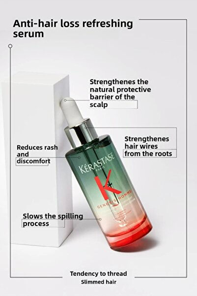 Kerastase Genesis Homme - 90 Ml Strengthening and Plumping Hair Serum //5re59...