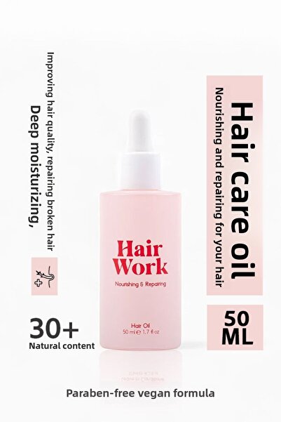 Hair Work زيت مغذي ومصلح للعناية بالشعر 50 مل