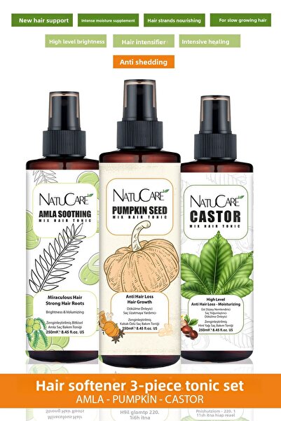 NatuCare تأثير ثلاثي معجزة! العناية من الجذر إلى النهاية - مجموعة تونيك سريعة...