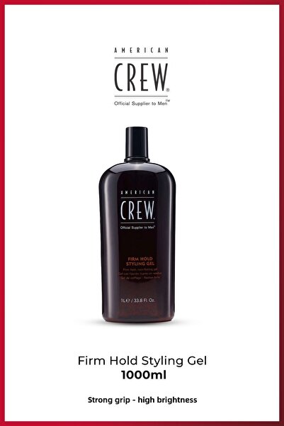 American Crew Gel de coafat cu fixare puternică 1000 ml – Gel de păr pentru b...