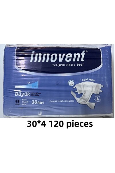 İNNOVENT Economic Large Size (Large) 120 Pieces Belted Patient Diaper