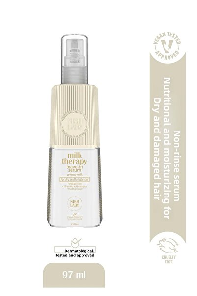 NISHLADY Milk Therapy Hair Serum 97ml - Nourishing and Moisturizing Hair Serum