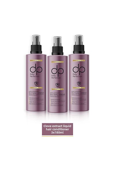 dp Daily Perfection 180 ml X 3 Liquid Hair Conditioner - Leave-In Clove Extract