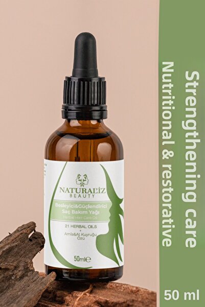 Natural'iz Beauty زيت مغذي ومقوي للعناية بالشعر (أميلا + خلاصة ذيل الحصان)