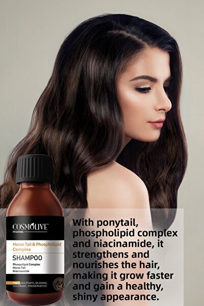 Cosmolive Shampoo |   Anti-Hair Loss |   Sulfate-Free |   Quick Extension |   Ponytail Extract |   Repairer |   Feeder