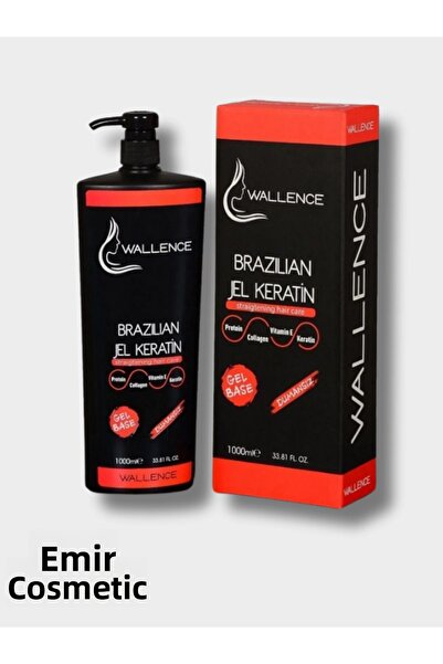 wallence جل كيراتين برازيلي (بدون دخان) 1000 مل