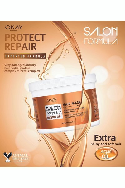 OKAYPROFESSIONNEL SALON FORMULA Argan Hair Mask 500ml (For Very Damaged and Dry Hair)