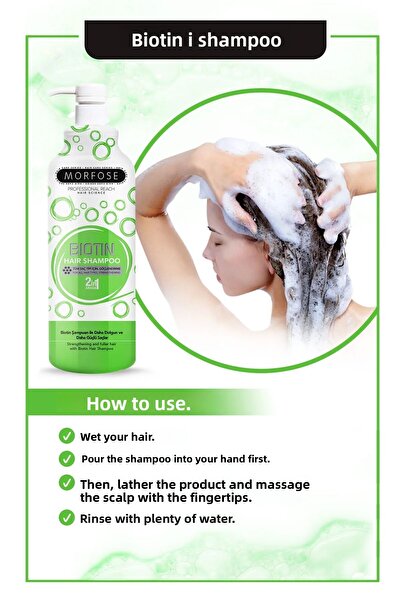 Morfose 1000 ml Biotin Hair Shampoo - 2 Pieces