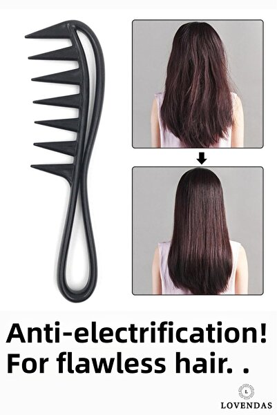 Lovendas Pieptene antistatic pentru ceară de carbon - Pieptene profesional cu gamă largă