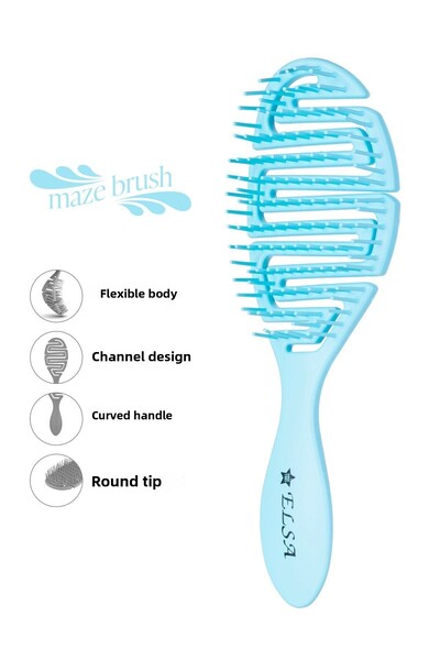 ELSA Επαγγελματική τρισδιάστατη βούρτσα μαλλιών (βούρτσα maze)