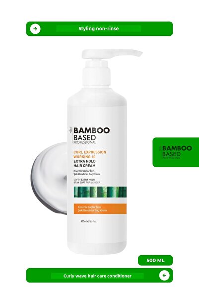 Bamboo Based Professional Working 10 Care Cream for Curly and Wavy Hair 500ml