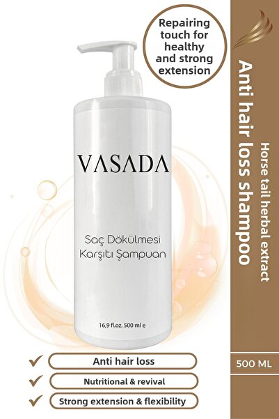 Vasada شامبو البيوتين والكيراتين الخالي من الكبريتات لتساقط الشعر