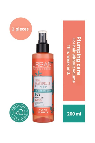 Urban Care Pink Grapefruit&Ginger Volumizing Liquid Hair Care Cream 200ml