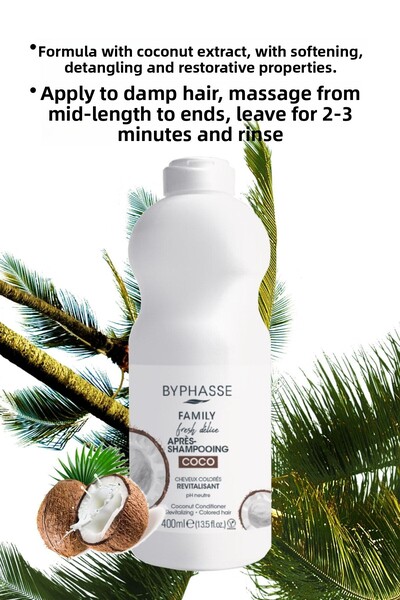 BYPHASSE Family Fresh Revitalizing Conditioner with Coconut 400ml