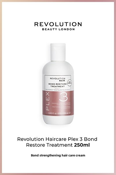 Revolution علاج Plex 3 Bond Restore - كريم العناية بالشعر لتقوية الروابط 250 مل