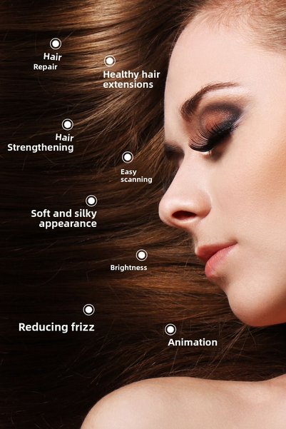 Quality Life زيت الأرغان والكيراتين للعناية بالشعر - سيروم العناية بالشعر للشعر المحروق والتالف