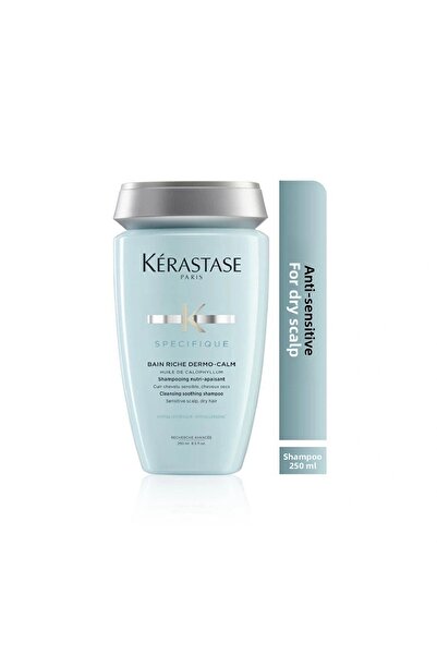 Kerastase Bain Riche Dermo Calm Sensitive - 250 ML Nourishing Shampoo, For Dry and Damaged Hair