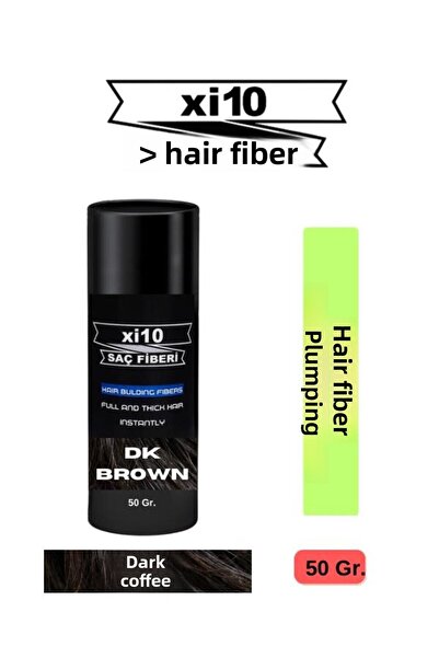 xi10 Volumizing Hair Tonic Powder Fiber 50 Gr - Dark Brown