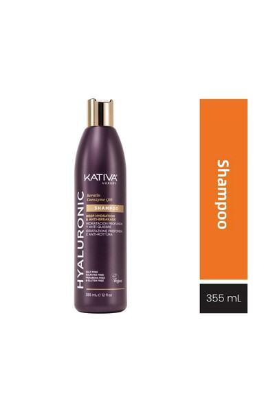 Kativa شامبو مرطب بالهيالورونيك 355 مل - مضاد للتقصف