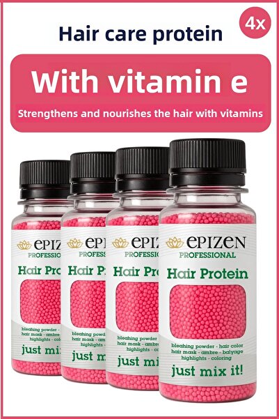 EPİZEN 4 قطع - بروتين العناية بالشعر بمساعدة فيتامين E - مُحسّن خصيصًا للشعر ...