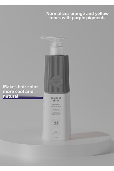 NISHLADY Touch of Silver Gold Destroying Anti-Orange Purple Shampoo 947 ml