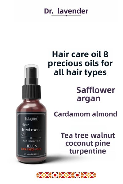 Dr.Lavender 8 Types 100% Natural Oil Shine Hair Care Oil 50 ml