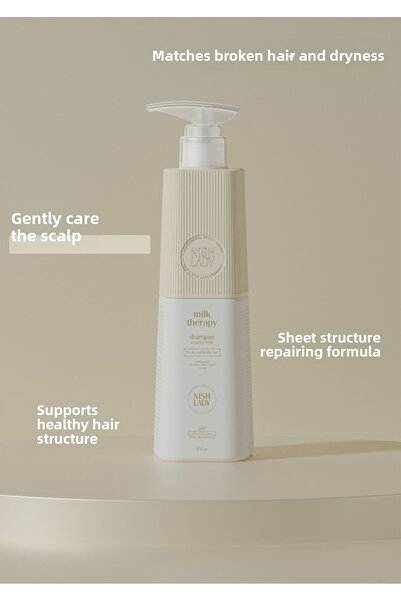 NISHLADY Milk Therapy 503ml - Repair Shampoo for Dry and Damaged Hair