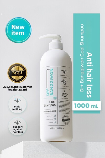 DR BANGGIWON Cool Moisturizing Soothing Shampoo for Anti-Shedding, Frizz and Frizzy Hair 1000 ml