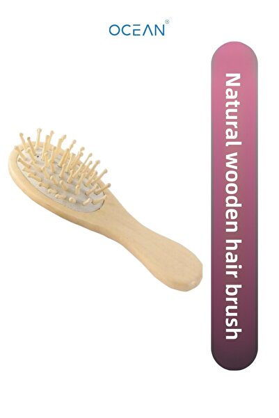 Ocean Large Oval Natural Wooden Hair Brush
