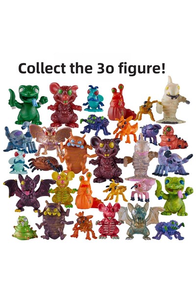 Terror Fried Terrorfried 4 Medium Menus and 3 Mystery Figures 8092