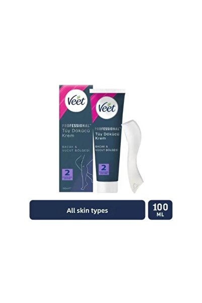 Veet Depilatory Cream Professional Leg and Body Area All Skin Types 100 ml