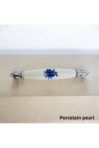 Porcellana Perla (9,6 cm)-Capac din porțelan Dulap Sertar Bucătărie Mobilier de baie Mâner Mâner Kulb Kulb-yakut96mm-STK3348