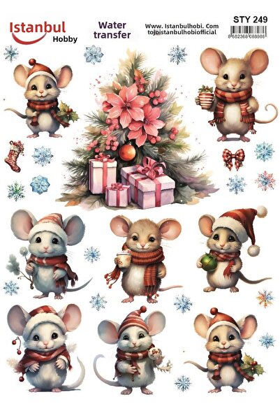 İstanbul Hobi نقل مائي للعام الجديد 25x35 سم STY249