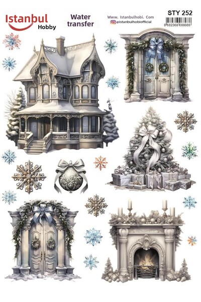 İstanbul Hobi نقل مائي للعام الجديد 25x35 سم STY252