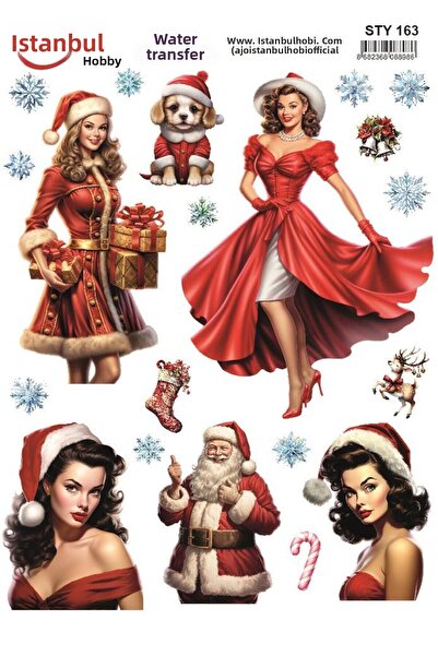 İstanbul Hobi نقل مائي للعام الجديد 25x35 سم STY163