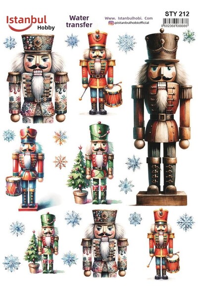 İstanbul Hobi نقل مائي للعام الجديد 25x35 سم STY212