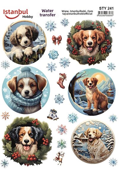 İstanbul Hobi نقل مائي للعام الجديد 25x35 سم STY241