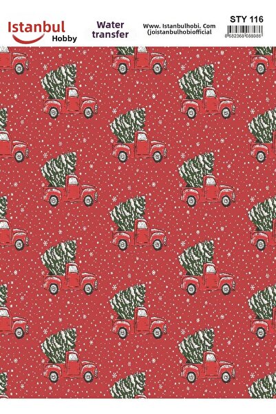 İstanbul Hobi نقل مائي للعام الجديد 25x35 سم STY116