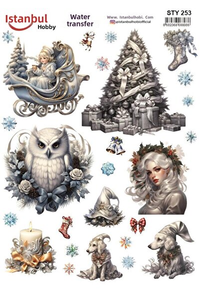 İstanbul Hobi نقل مائي للعام الجديد 25x35 سم STY253