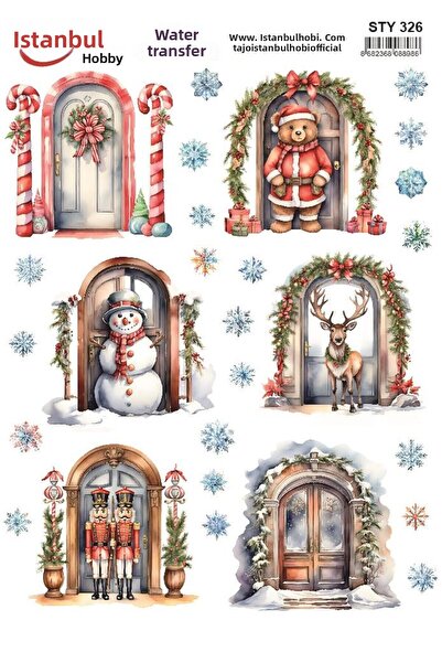 İstanbul Hobi نقل مائي للعام الجديد 25x35 سم STY326